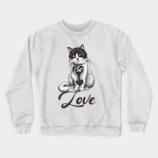 Cat love Crewneck Sweatshirt